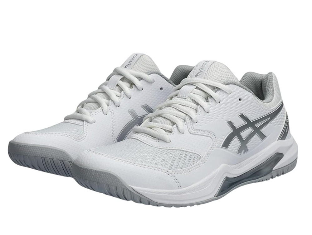 ASICS Womens GEL-Dedicate 8 Athletic Shoes Size 8 M EU 39.5 White Silver NWT